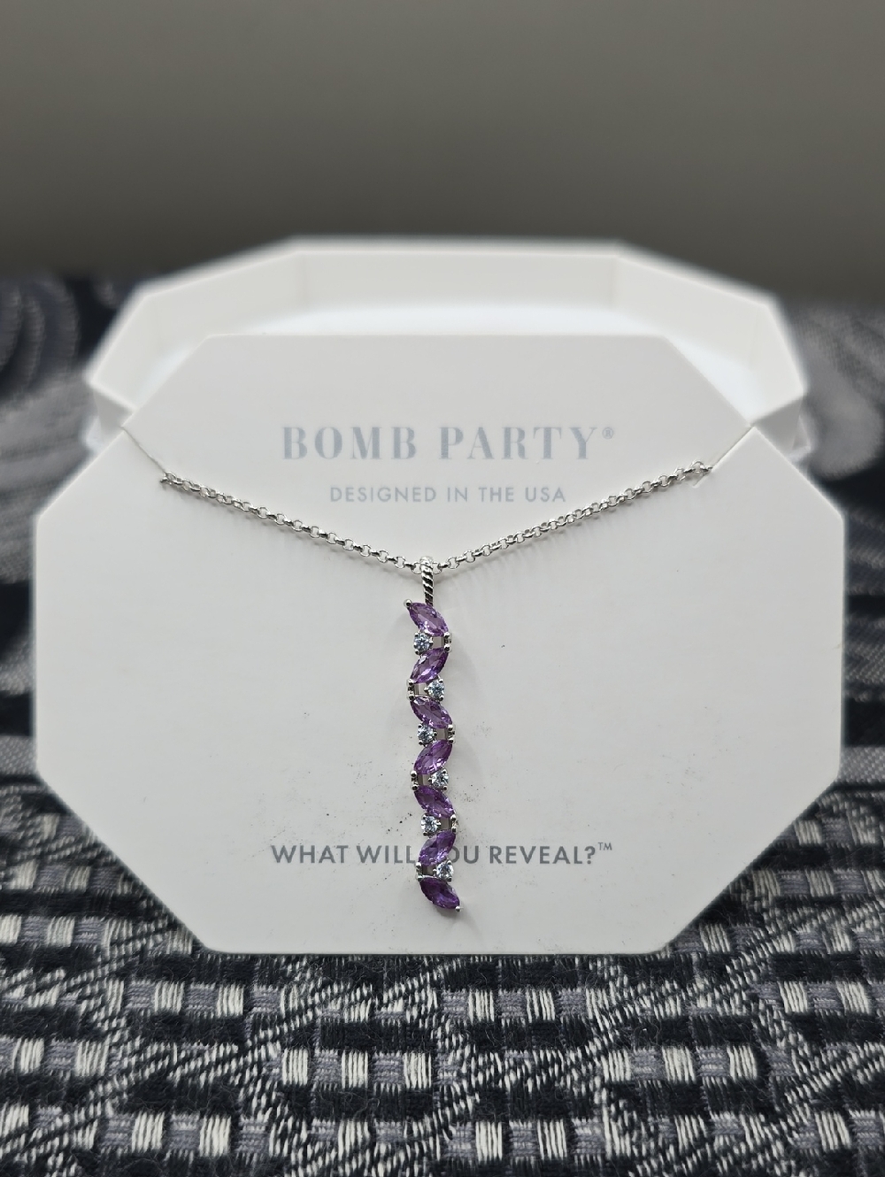 Bomb Party Necklace The Sterling Club LC Alexandrite Corundum RBP4784 Whimsical - Picture 4 of 5